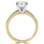 Princess Diamond Solitaire with Accents Engagement Ring in Yellow Gold (MVSS0029-Y)