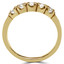 Round Diamond Five-Stone Anniversary Wedding Band Ring in Yellow Gold (MVSX0006-Y)