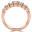 Round Diamond Seven-Stone Anniversary Wedding Band Ring in Rose Gold (MVSX0008-R)