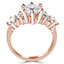 Round Diamond Five-Stone Engagement Ring in Rose Gold (MVSX0009-R)