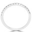 Round Diamond Semi-Eternity Wedding Band Ring in White Gold (MVSXB0001-W)