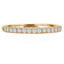 Round Diamond Semi-Eternity Wedding Band Ring in Yellow Gold (MVSXB0001-Y)