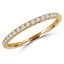 Round Diamond Semi-Eternity Wedding Band Ring in Yellow Gold (MVSXB0001-Y)