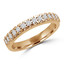 Round Diamond Semi-Eternity Wedding Band Ring in Yellow Gold (MVSXB0003-Y)