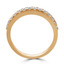 Round Diamond Semi-Eternity Wedding Band Ring in Yellow Gold (MVSXB0003-Y)