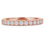 Round Diamond Semi-Eternity Wedding Band Ring in Rose Gold (MVSXB0004-R)