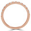 Round Diamond Semi-Eternity Wedding Band Ring in Rose Gold (MVSXB0004-R)