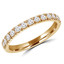 Round Diamond Semi-Eternity Wedding Band Ring in Yellow Gold (MVSXB0004-Y)