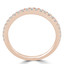 Round Diamond Semi-Eternity Wedding Band Ring in Rose Gold (MVSXB0006-R)