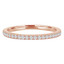 Round Diamond Semi-Eternity Wedding Band Ring in Rose Gold (MVSXB0007-R)
