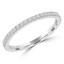 Round Diamond Semi-Eternity Wedding Band Ring in White Gold (MVSXB0007-W)