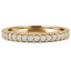 Round Diamond Semi-Eternity Wedding Band Ring in Yellow Gold (MVSXB0008-Y)
