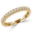 Round Diamond Semi-Eternity Wedding Band Ring in Yellow Gold (MVSXB0008-Y)