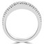 Round Diamond Semi-Eternity Wedding Band Ring in White Gold (MVSXB0010-W)