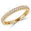 Round Diamond Semi-Eternity Wedding Band Ring in Yellow Gold (MVSXB0011-Y)