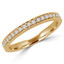 Round Diamond Semi-Eternity Wedding Band Ring in Yellow Gold (MVSXB0012-Y)