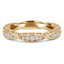 Round Diamond Vintage Twisted Semi-Eternity Wedding Band Ring in Yellow Gold (MVSXB0014-Y)