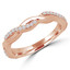 Round Diamond Infinity Semi-Eternity Wedding Band Ring in Rose Gold (MVSXB0015-R)