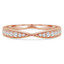 Round Diamond Semi-Eternity Wedding Band Ring in Rose Gold (MVSXB0018-R)