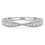 Round Diamond Semi-Eternity Wedding Band Ring in White Gold (MVSXB0018-W)