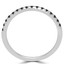 Round Black Diamond Semi-Eternity Wedding Band Ring in White Gold (MVSXB0019-W)