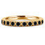 Round Black Diamond Semi-Eternity Wedding Band Ring in Yellow Gold (MVSXB0020-Y)