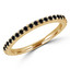 Round Black Diamond Semi-Eternity Wedding Band Ring in Yellow Gold (MVSXB0024-Y)