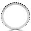 Round Black Diamond Semi-Eternity Wedding Band Ring in White Gold (MVSXB0025-W)
