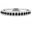 Round Black Diamond Semi-Eternity Wedding Band Ring in White Gold (MVSXB0026-W)