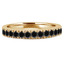 Round Black Diamond Semi-Eternity Wedding Band Ring in Yellow Gold (MVSXB0028-Y)
