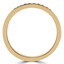 Round Black Diamond Semi-Eternity Wedding Band Ring in Yellow Gold (MVSXB0030-Y)