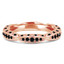 Round Black Diamond Semi-Eternity Wedding Band Ring in Rose Gold (MVSXB0032-R)