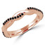 Round Black Diamond Infinity Semi-Eternity Wedding Band Ring in Rose Gold (MVSXB0033-R)