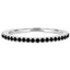 Round Black Diamond Semi-Eternity Wedding Band Ring in White Gold (MVSXB0035-W)