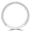 Round Diamond Semi-Eternity Wedding Band Ring in White Gold (MVSXB0037-W)