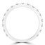 Round Diamond Semi-Eternity Wedding Band Ring in White Gold (MVSXB0039-W)