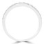 Round Diamond Bar-Set Semi-Eternity Wedding Band Ring in White Gold (MVSXB0040-W)
