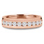 Round Diamond Channel Set Semi-Eternity Wedding Band Ring in Rose Gold (MVSXB0041-R)