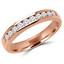 Round Diamond Channel Set Semi-Eternity Wedding Band Ring in Rose Gold (MVSXB0042-R)