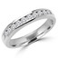 Round Diamond Channel Set Semi-Eternity Wedding Band Ring in White Gold (MVSXB0042-W)