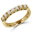 Round Diamond Semi-Eternity Wedding Band Ring in Yellow Gold (MVSXB0043-Y)