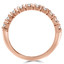 Round Diamond Semi-Eternity Wedding Band Ring in Rose Gold (MVSXB0044-R)