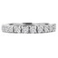 Round Diamond Semi-Eternity Wedding Band Ring in White Gold (MVSXB0044-W)