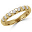 Round Diamond Seven-Stone Semi-Eternity Wedding Band Ring in Yellow Gold (MVSXB0045-Y)