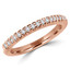 Round Diamond Semi-Eternity Wedding Band Ring in Rose Gold (MVSXB0046-R)
