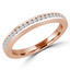 Round Diamond Semi-Eternity Wedding Band Ring in Rose Gold (MVSXB0047-R)