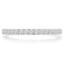 Round Diamond Semi-Eternity Wedding Band Ring in White Gold (MVSXB0048-W)