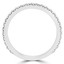 Round Diamond Semi-Eternity Wedding Band Ring in White Gold (MVSXB0048-W)