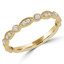 Round Diamond Semi-Eternity Wedding Band Ring in Yellow Gold (MVSXB0049-Y)