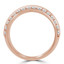 Round Diamond Semi-Eternity Wedding Band Ring in Rose Gold (MVSXB0052-R)